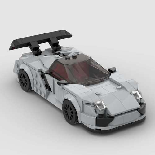 国产兼容性小颗粒积木保时捷918 Spyder创意speed8格赛车跑车模型