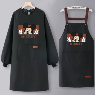 长袖 防水防油罩衣女新款 冬季 围裙厨房家用2022网红餐饮专用工作服