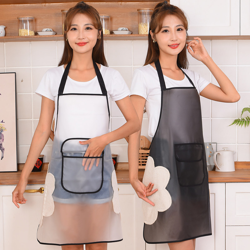 透明围裙防水防油女家用厨房夏季薄款2025新款水果店工作服男定制,家庭/个人清洁工具,围裙,淘宝优惠券,粉丝福利购,淘宝优惠卷