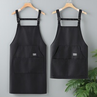 帆布圍裙廚房家用女工作服2025新款定制logo印字短款餐飲上班專(zhuān)用