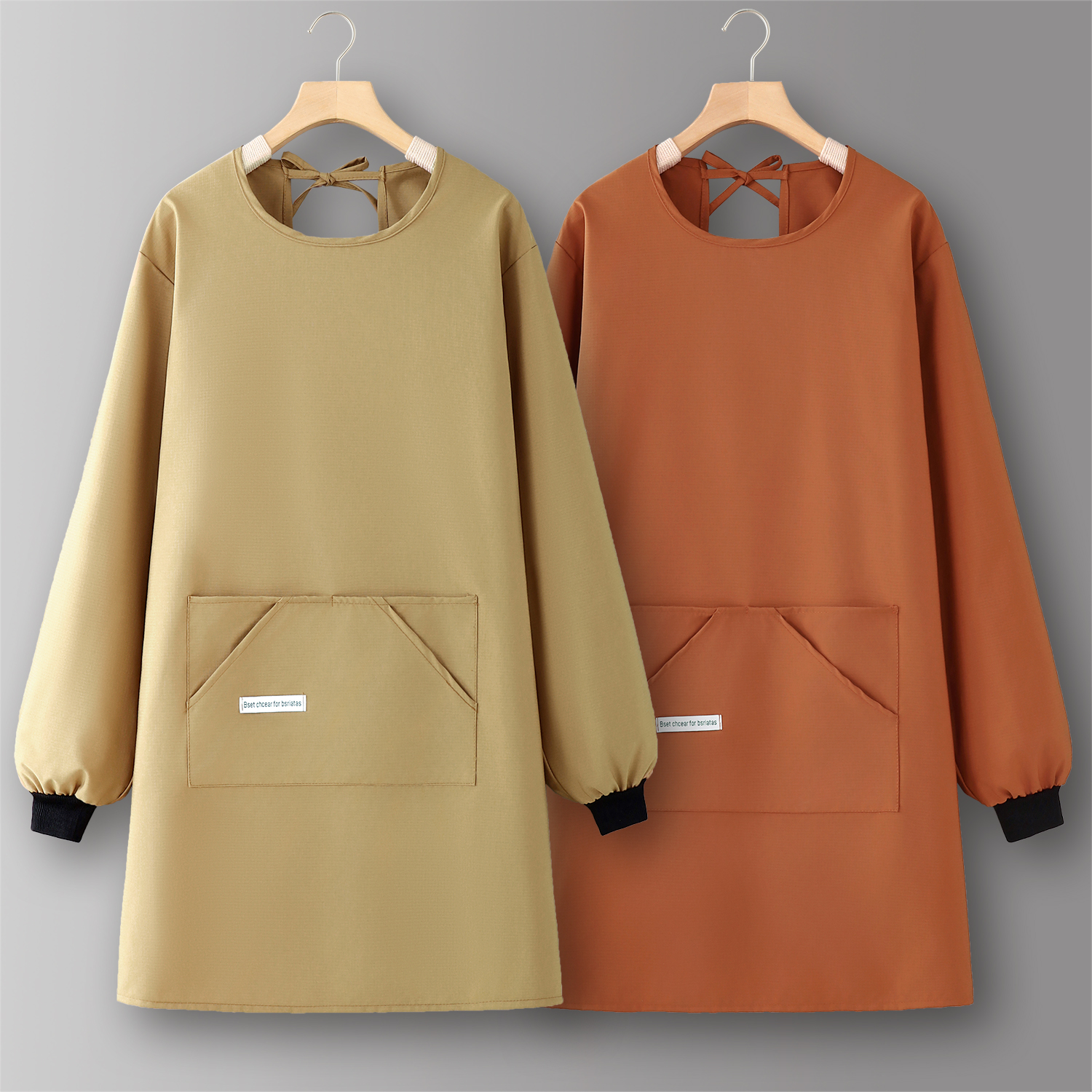 罩衣女新款围裙厨房家用年轻款甜品店工作服防脏上班专用大人定制