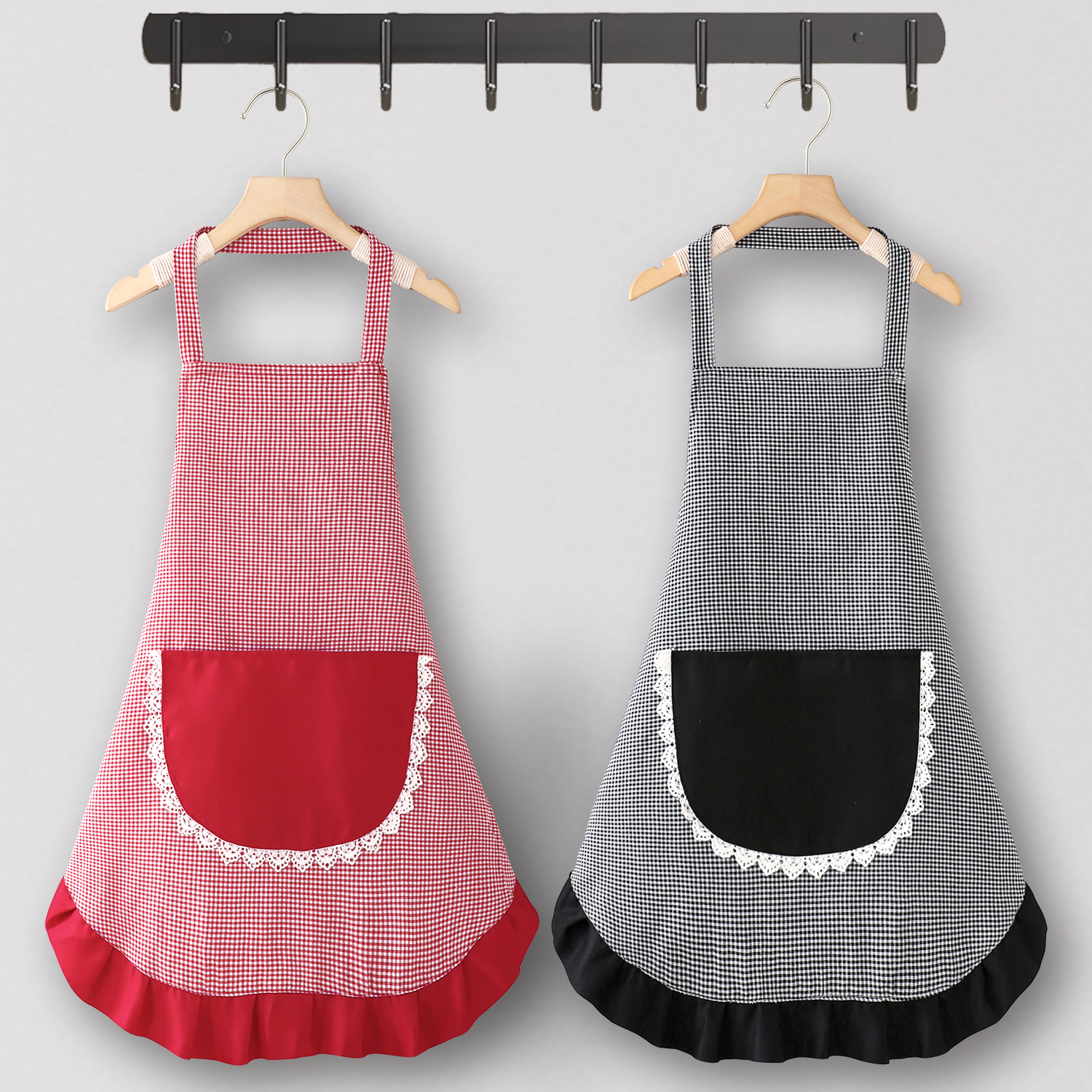 小个子厨房家用棉布围裙