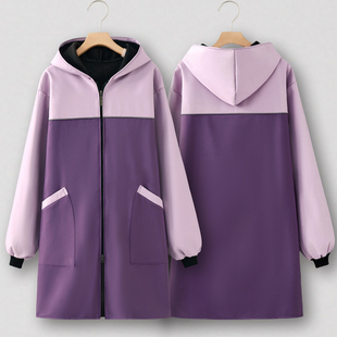 劳保围裙厨房家用吃饭罩衣女新款加绒加厚防水防油上班定制工作服