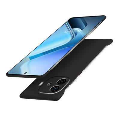 适用iqooz9turbo+手机壳z9新款无边框超薄半包散热不顶膜官方女iq00高级感小众男款透明vivo硬壳iqoo爱酷z9x