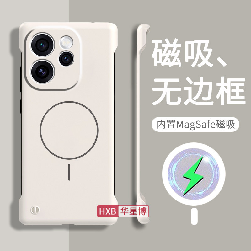 适用opporeno15手机壳reno15pro新款2026磁吸无边框半包超薄散热不顶膜专用女高级感小众男士op硬壳oppo系列图片