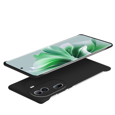 适用opporeno11手机壳reno11pro新款男无边框保护套半包5g防摔女简约男士0pp0高级感曲面屏0ppo超薄透明硬壳