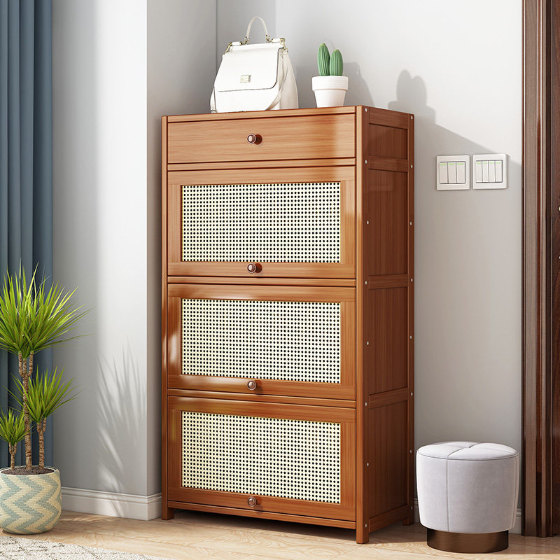 鞋柜家用门口玄关柜一体大容量楠竹入户鞋架宿舍靠墙楼道收纳置物,住宅家具,鞋柜,淘宝优惠券,粉丝福利购,淘宝优惠卷