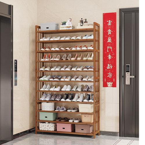 家用经济型鞋架实木防尘