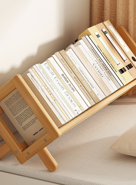 桌面书架放飘窗收纳置物架窗台边立架组合小型书柜办公室桌上简易