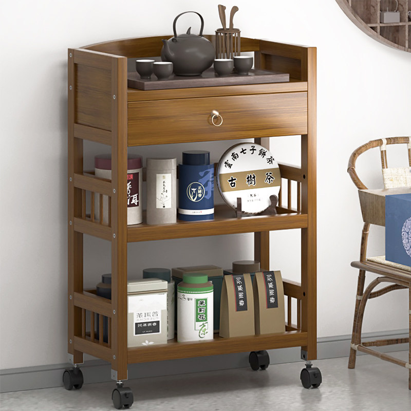厨房小型可移动置物架家用茶水架落地客厅茶叶柜零食收纳架子推车,住宅家具,搁板/置物架/家用陈列架,淘宝优惠券,粉丝福利购,淘宝优惠卷