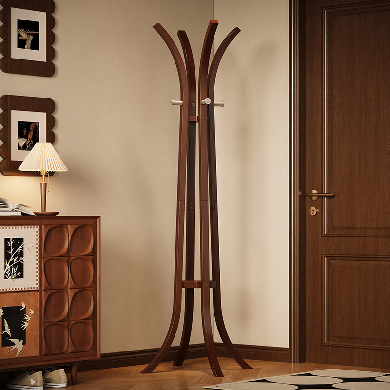 落地挂衣架卧室床边晚上放衣神器2025新款次净衣架开放式挂包架子