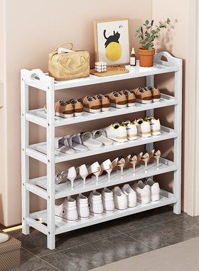 家用门口白色鞋架子2025新款爆款简易鞋柜收纳神器省空间小窄宿舍