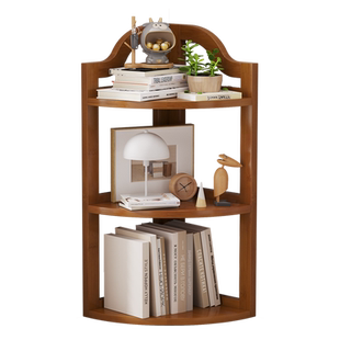 桌面儿童书架转角置物架办公书房书桌上小书柜卧室床头墙角收纳架