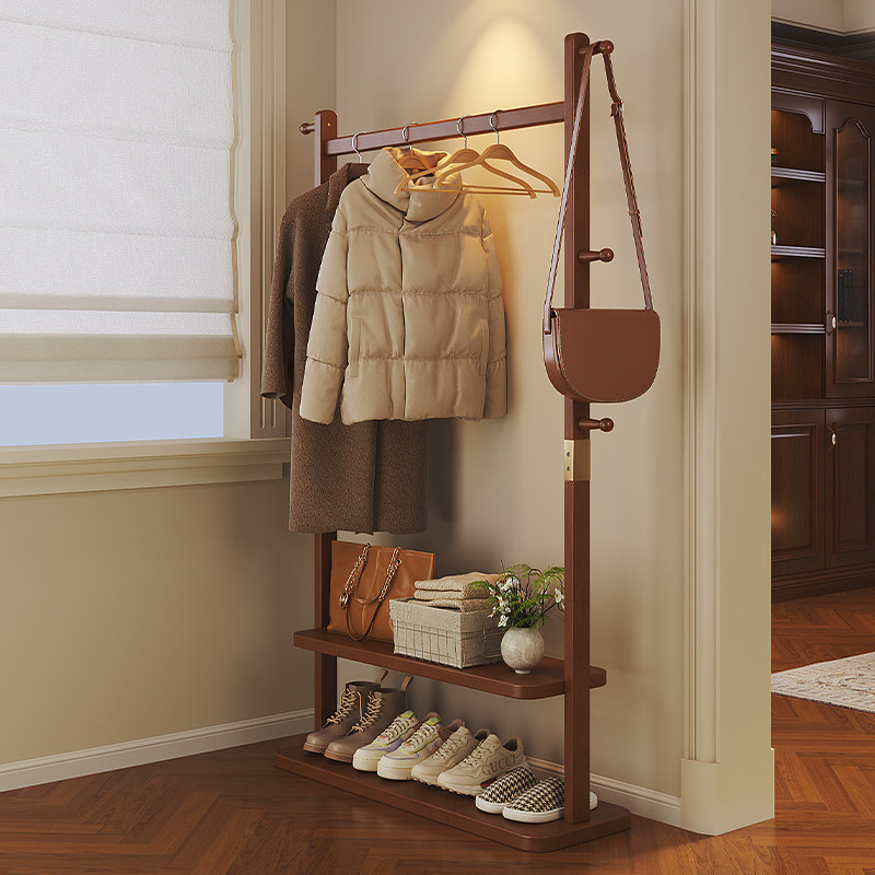 中古玄关衣帽架转角小型不占空间挂衣架卧室落地大容量衣服置物架,住宅家具,衣帽架,淘宝优惠券,粉丝福利购,淘宝优惠卷