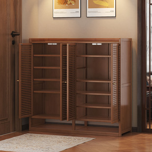 家用鞋柜入户门口高级感玄关柜一体大容量多层超大门外走廊用防尘