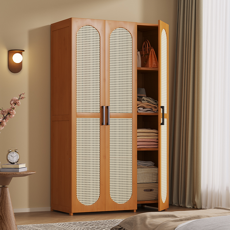 复古小户型省空间防尘收纳衣柜