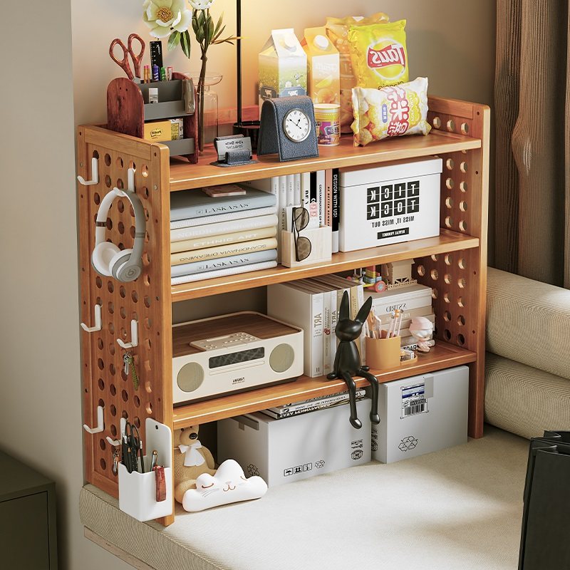 飘窗置物架一体转角书柜书架一体靠墙可移动桌面立式多层收纳架子,收纳整理,整理架/置物架/收纳架,淘宝优惠券,粉丝福利购,淘宝优惠卷