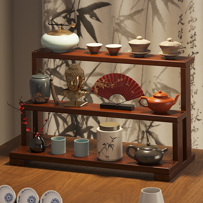 桌面分层水杯架简易小型茶杯置物架茶具陈列展示架子迷你2026新款