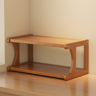 桌面三层物架零食多层收纳架子小型工位办公室桌边上整理寝室好物