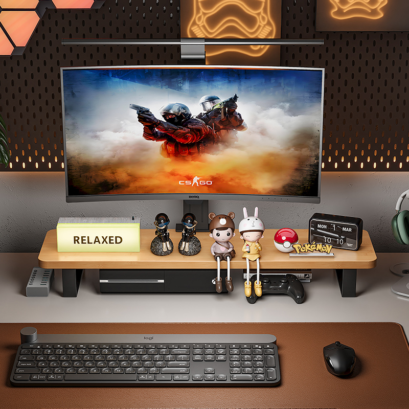 竹中生智简约电脑置物架