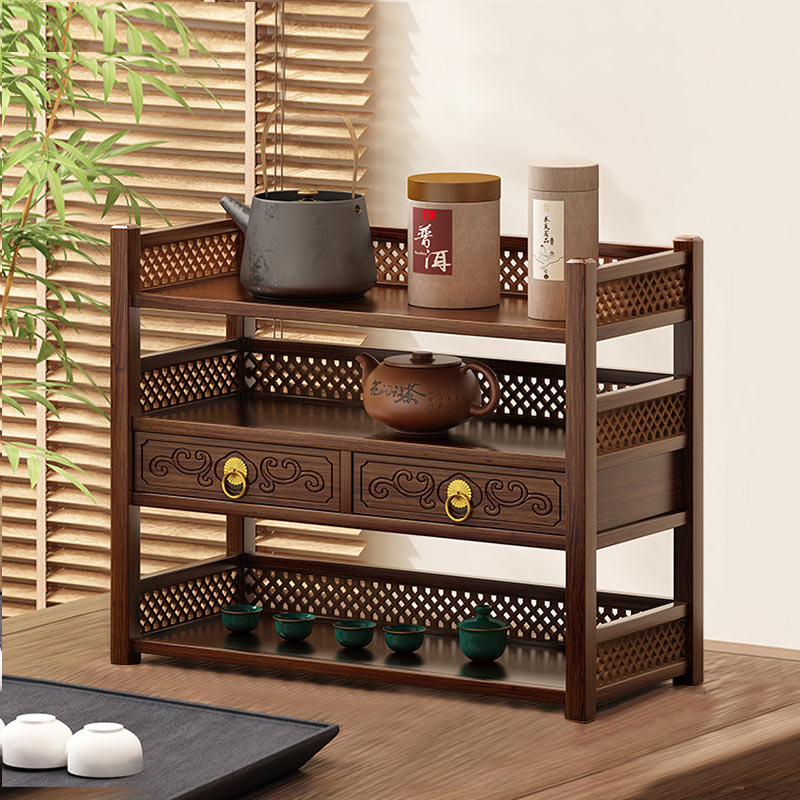 实木茶具茶杯小型收纳架