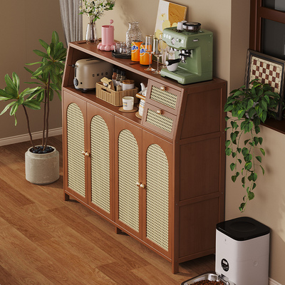 竹中生智楠竹多层中古风收纳柜