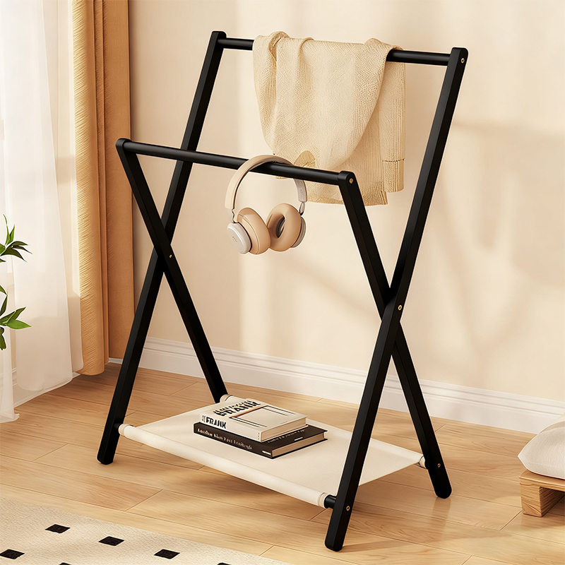 折叠挂衣架落地卧室床尾