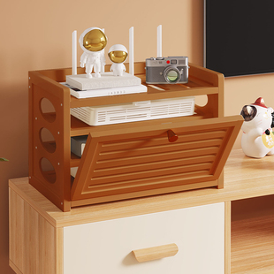 无线网wifi路由器和机顶盒的置物架子收纳盒遮丑神器弱电箱扩展柜