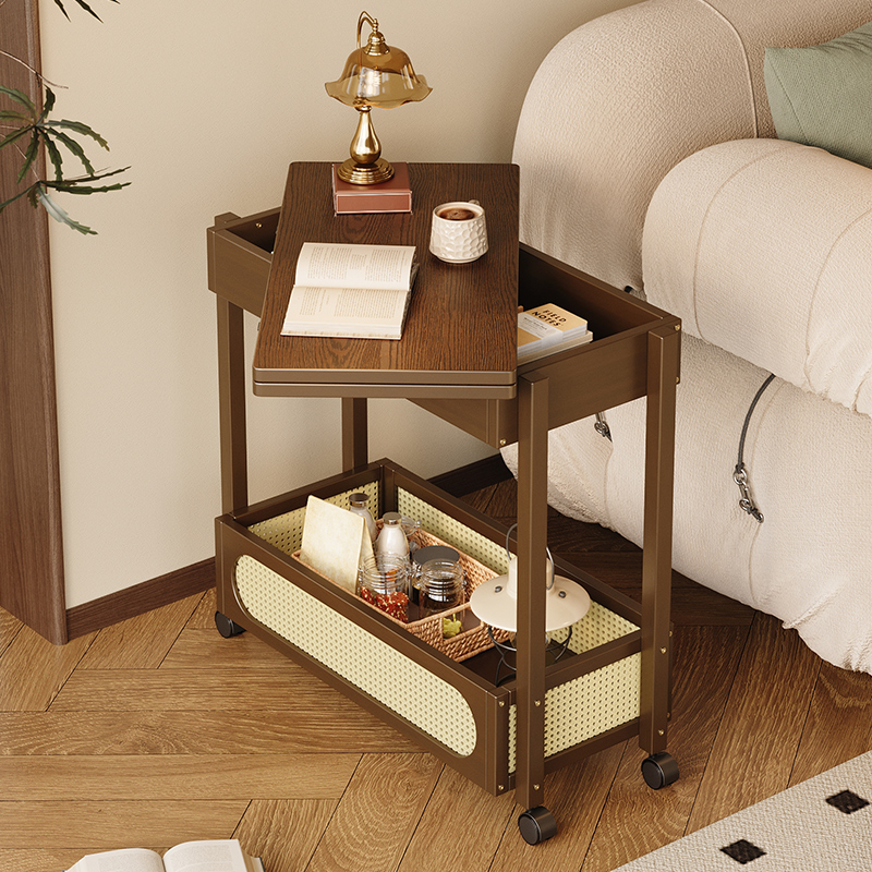 中古小推车置物架茶几可移动零食桌移动收纳桌2025新款多功能家用