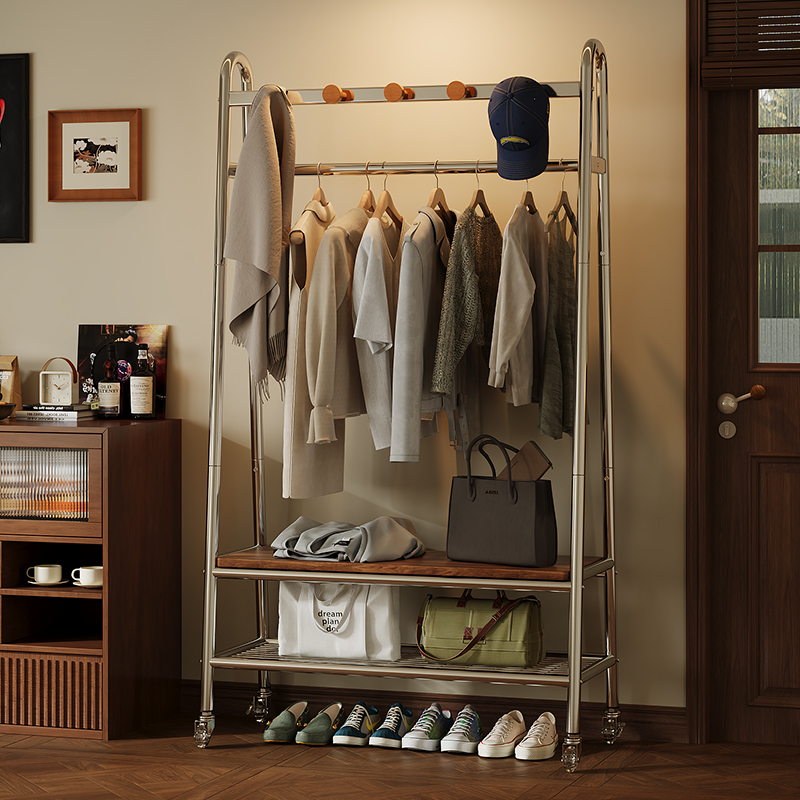 竹中生智多功能移动衣帽架