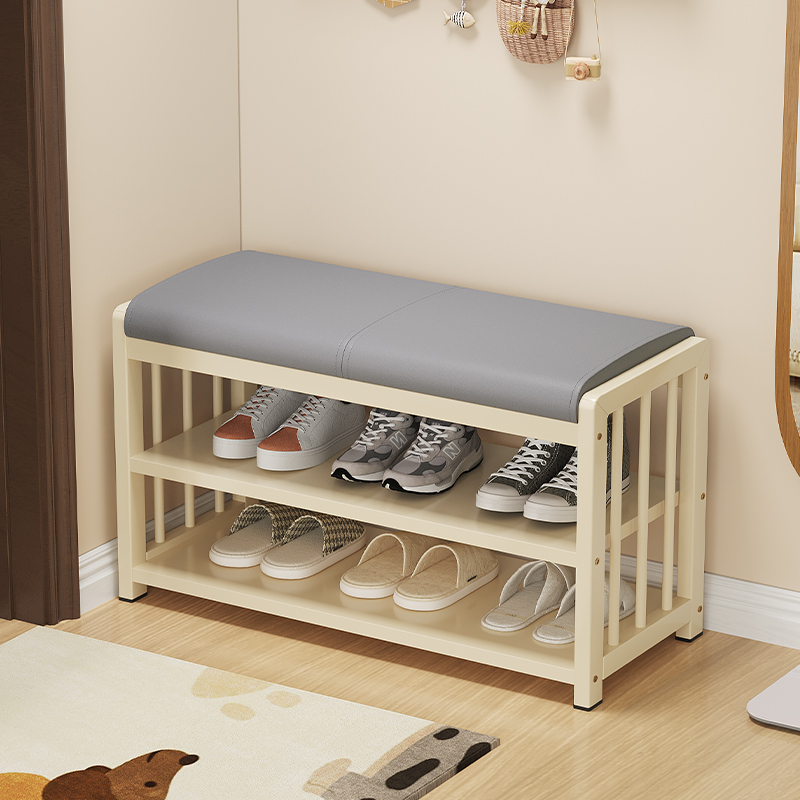 换鞋凳玄关门口家用多层置物架鞋柜坐凳一体试衣间凳子高级感