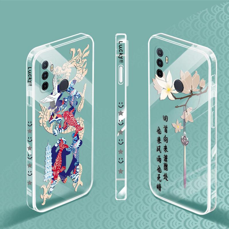 ins卡通侧边pdvm00可爱透明oppa软a32全包边防摔0pp0啊a23男opa32女潮