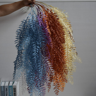 垂吊月牙草仿真垂吊米雪迷雾婚庆婚礼堂酒店吊顶假花雾凇塑料花艺