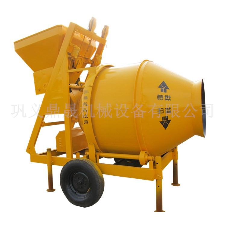 砂浆搅拌机jzc500混凝土搅拌机 翻斗爬斗工地用移动滚筒搅拌机