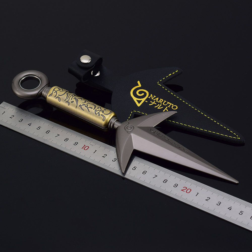 火影忍者动漫周边四代目火影飞雷神23cm皮套版武器模型工艺品摆件