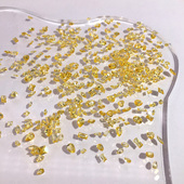 DANA美甲锆石冰透金黄色小型号爆闪5A人造水晶迷你微锆尖底指甲钻