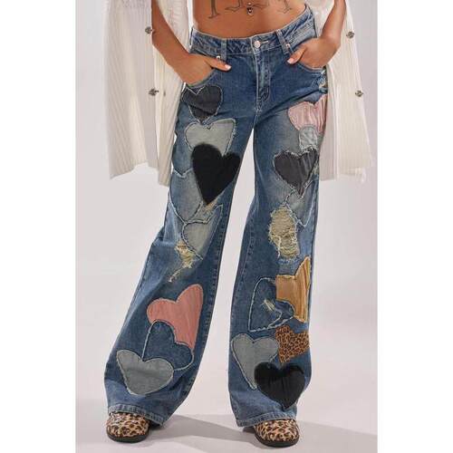 I 95073 Relaxed Denim Jeans Vintage复古牛仔裤
