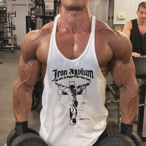 S 71974 Men Workout Gym Tank Top Sleeves健身背心