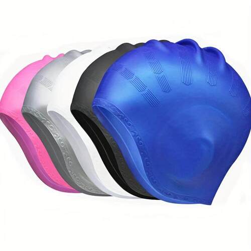 V 78442 Waterproof Ear protection Swimming cap弹性泳帽