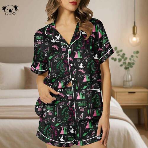 Z 11678 Sleep Theater-Inspired Pajamas Defy Satin叛逆睡衣