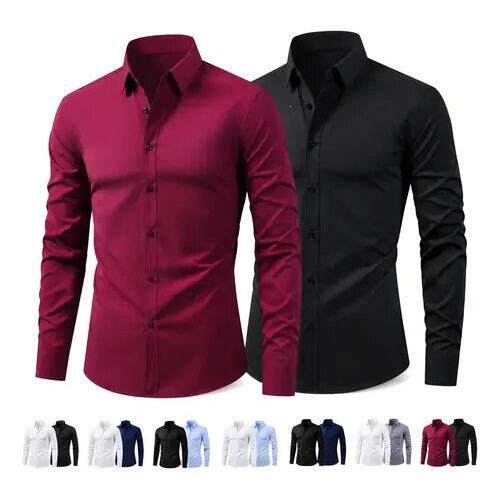 O 20443 Men Dress Shirt Slim Fit Casual修身衬衫