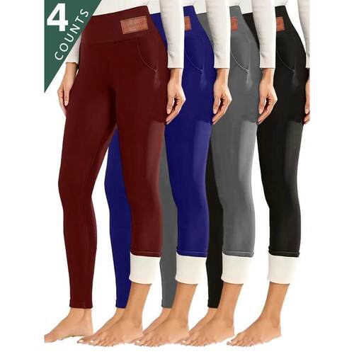 F 97081 Fleece Lined High Waist Leggings 加绒腰打底裤