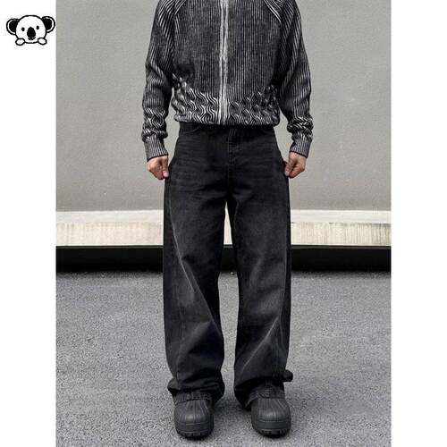 R 54138 Men Casual Jeans Simple Comfortable简约牛仔裤