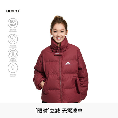 美式复古宽松羽绒棉服