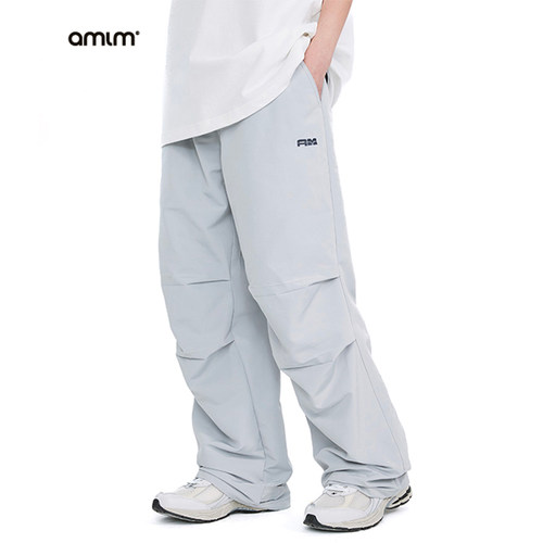AMLM潮牌长裤宽松休闲裤子