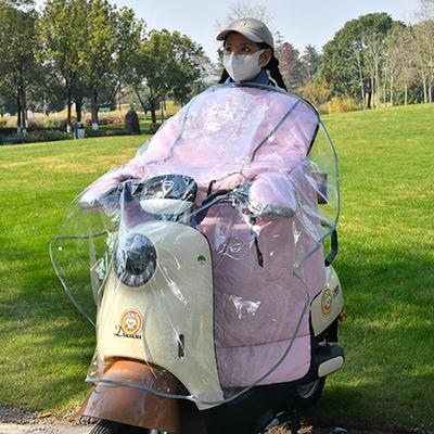 加大透明电动车挡风防雨罩被电瓶摩托车冬季防风防水加厚四季通用