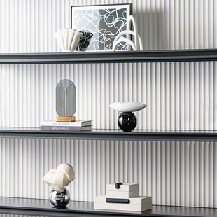 样板间轻奢 逸品家居设计搭配玄关酒柜摆件储物盒软装 Pin