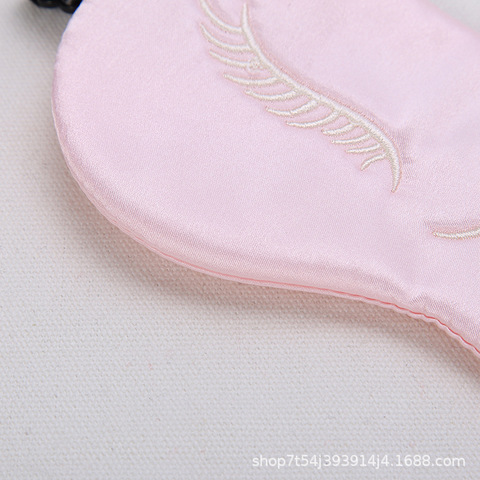 桑蚕丝新款可爱眼罩睡眠遮光卡通儿童2022仿真丝舒适护眼