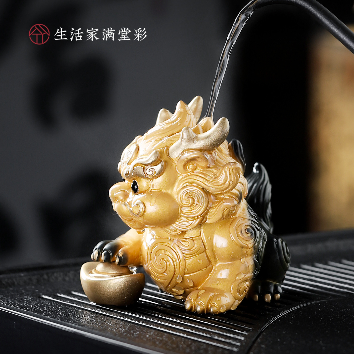 变色貔貅茶宠可养茶道摆件图片