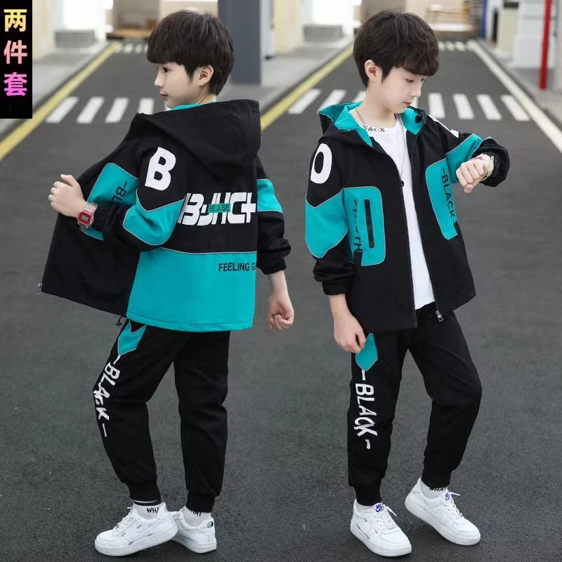 NK奥莱旗舰店儿童男童运动套装2025春秋冬男孩外套洋气时髦两件套,童装/婴儿装/亲子装,风衣,淘宝优惠券,粉丝福利购,淘宝优惠卷